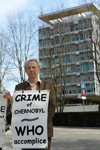 Nesterenko at WHO vigil
