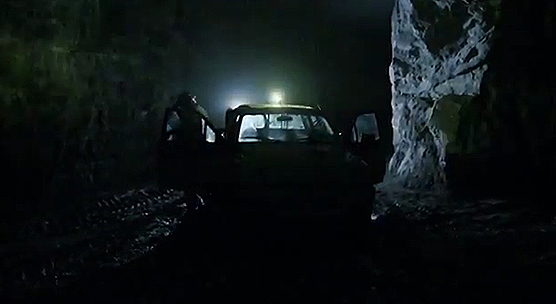 Film ending in the cave