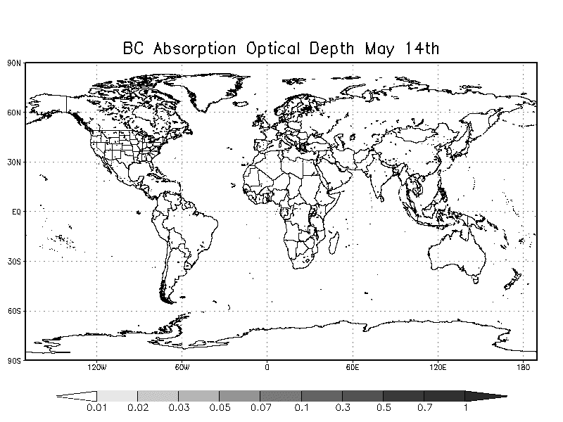 BC Absoprtion Opical Depth