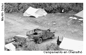 Campamento en Chenalho