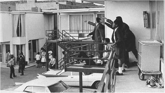 Marrell McCullough crouching over Dr King's body