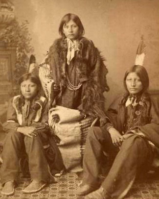 Wounded Yellow Robe, Timber Yellow Robe, and Henry Standing Bear, 1883