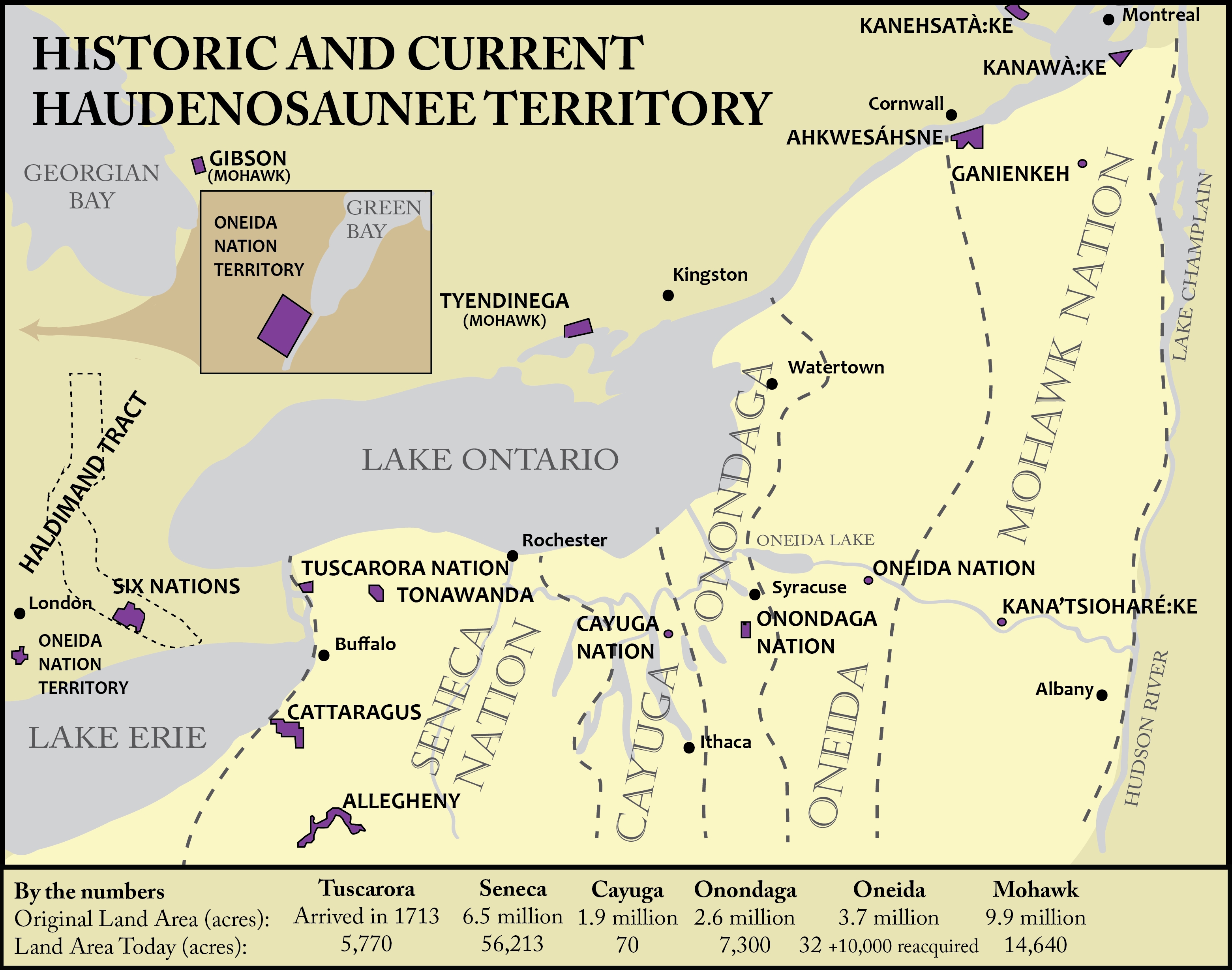 Historic and Current Haudenosaunee Territory detail