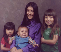 Tina Manning Trudell and children