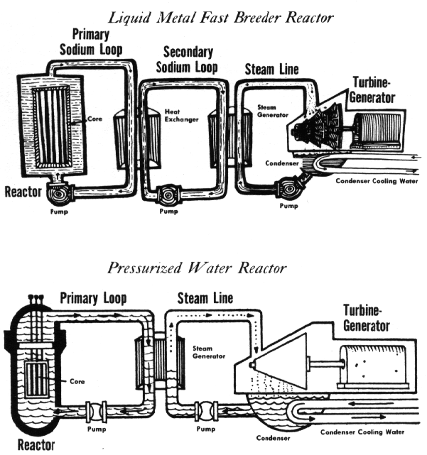 breeder/pressurized-water reactor systems
